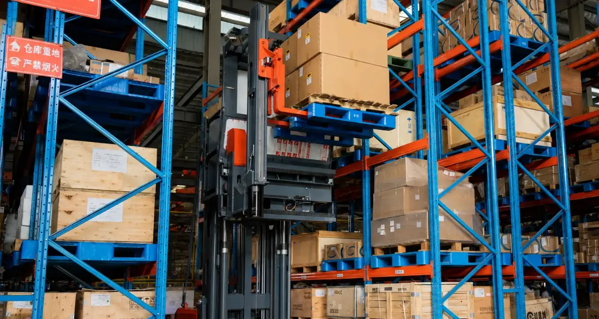 VNA forklift solution for high-density storage